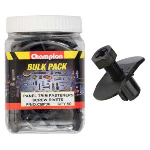 PUSH RIVETS :BLACK LEN:9mm HOLE:8mm HD:M14 x 22mm