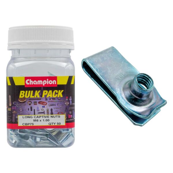 LONG CAPTIVE NUTS M6 x 1.00mm