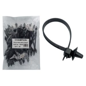 HOLE MOUNTED CABLE STRAPS :BLACK LEN:160mm HOLE:6mm