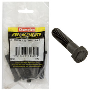 HEX BOLTS-HIGH TENSILE-3/8" x 2"-UNC-GRADE 8