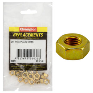 HEX PLAIN NUTS-HIGH TENSILE-M7 x 1.00mm-CLASS 8