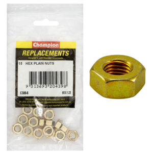 HEX PLAIN NUTS-HIGH TENSILE-M8 x 1.25mm-CLASS 8