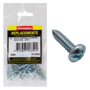 SELF TAPP SCREWS-PAN-COMBO DRIVE-4.8 x 22mm-ZINC PLATED
