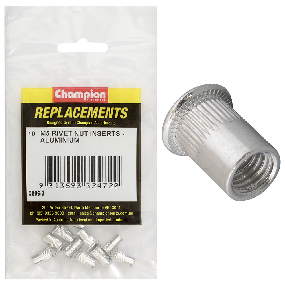 thumbnail image 2 of 304 Stainless Steel Closed Countersunk Head Blind Knurled Flat Head Vertical Grain Blind Hole Insert Rivet Nuts 2 of 14