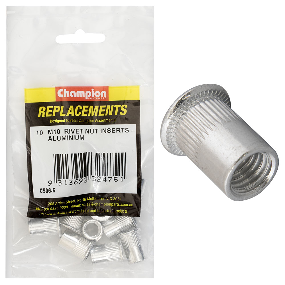 Jual M10 Mur Rivet Nut Rivnut Kuning Besi Carbon Steel Nutsert Tanam