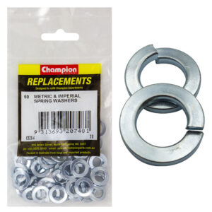 WASHERS-SPRING-FLAT SECTION-3/8"-ZINC PLATED