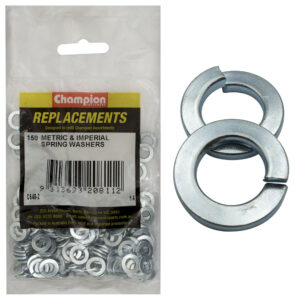 WASHERS-SPRING-FLAT SECTION-1/4"-ZINC PLATED