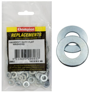 WASHERS-FLAT-HEAVY DUTY-M6 x 14 x 2mm-ZINC PLATED