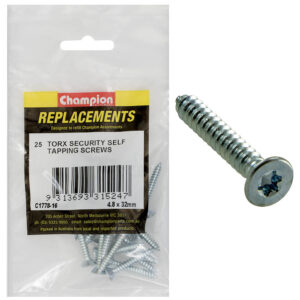 SELF TAPP-SCREWS-CSK-TORX (TX)-4.8 x 32mm-Z/P