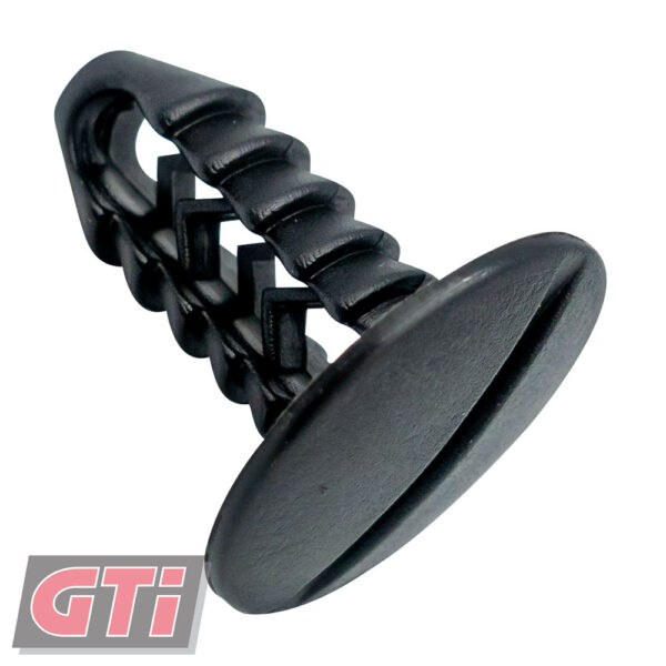 PUSH RETAINER-COL: Matte Black-HEAD: 21x24mm-HOLE: 9.5mm