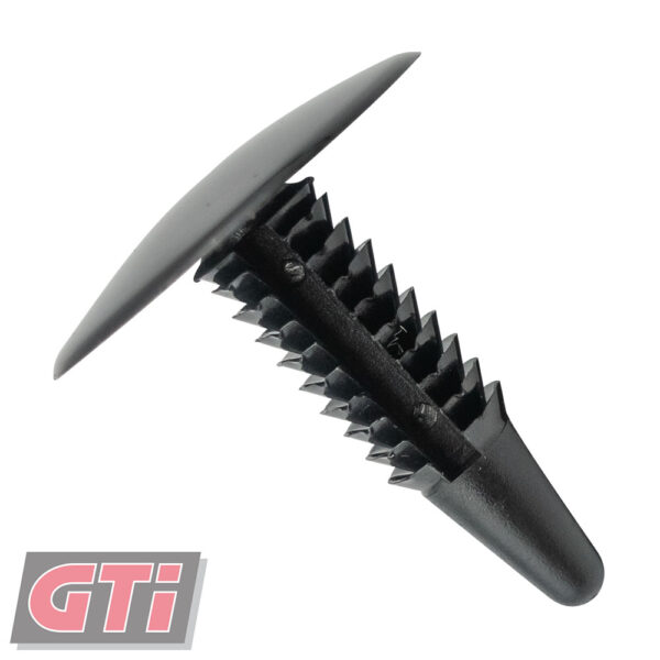 XMAS TREE CLIPS-COL: Gloss Black-HEAD: 25.4x31mm-HOLE: 6.6-7.5mm