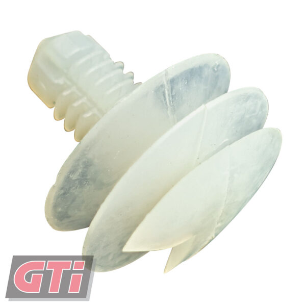 DOOR TRIMS-COL: White-HEAD: 19.3x21.5mm-HOLE: 6.6-7.5mm