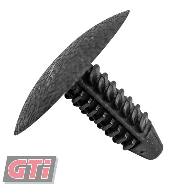 XMAS TREE CLIPS COL: Matte Black Patterned-HEAD: 24.6x22mm-HOLE: 6.6-7.5mm