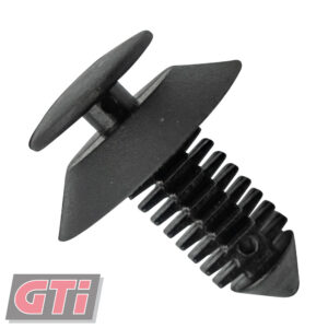 XMAS TREE CLIPS (Double Head)-COL: Matte Black-HEAD: 12.7x19.5x25mm-HOLE: 7mm