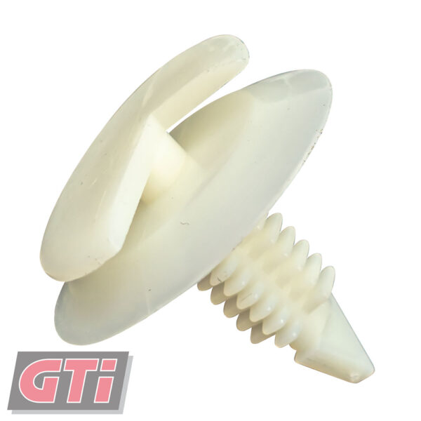 TRIM CLIPS-COL: White-HEAD: 23.3x22.6mm-HOLE: 7mm