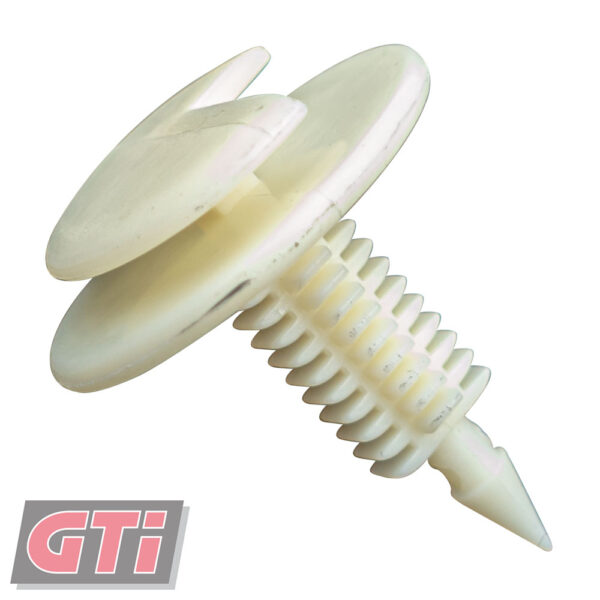 TRIM CLIPS-COL: White-HEAD: 24x6.6mm-HOLE: 7.5mm