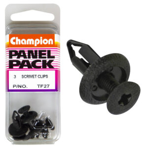 SCRIVETS-COL: BLACK-LEN: 18mm-HOLE: 6mm-HEAD: 15mm