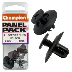 SCRIVETS-COL: BLACK-LEN: 9mm-HOLE: 6mm-HEAD: 20mm
