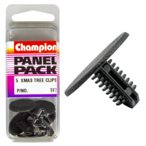 XMAS TREE CLIPS-COL: BLACK-LEN: 13.5mm-STEM HOLE: 6.4-6.6mm-HEAD: 20.8mm