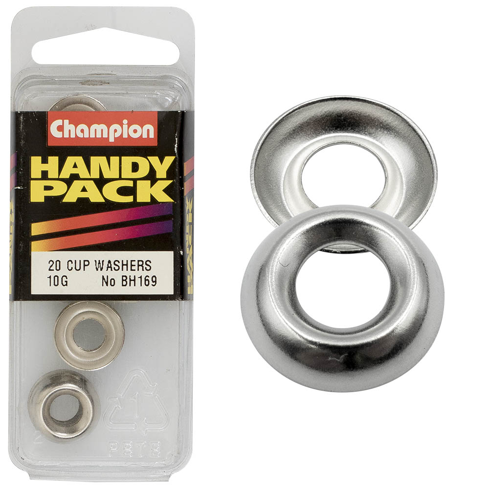 WASHERS-CUP-STEEL-4.8mm-NICKEL PLATED - Champion Parts