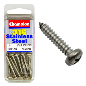 SELF TAPP SCREWS-PAN-PHILLIPS-STAINLESS STEEL-4.2x32mm-316/A4