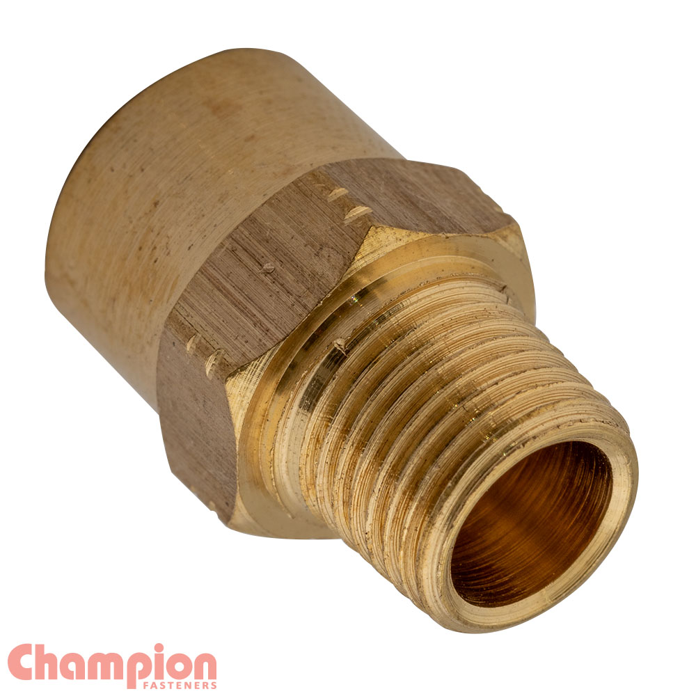 Metric & BSP Male To Female BSP In Brass -European Male-Fem