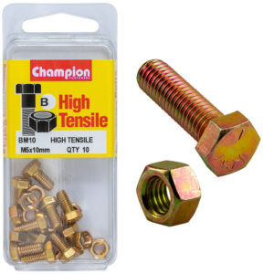 HEX SET SCREW HIGH TENSILE M5 x 10mm GRADE 8.8