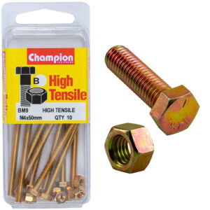 HEX SET SCREW HIGH TENSILE M4 x 50mm GRADE 8.8