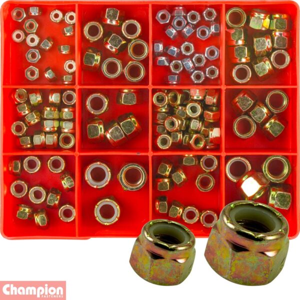 UNF/UNC Nylon Self Locking Nut Assortment