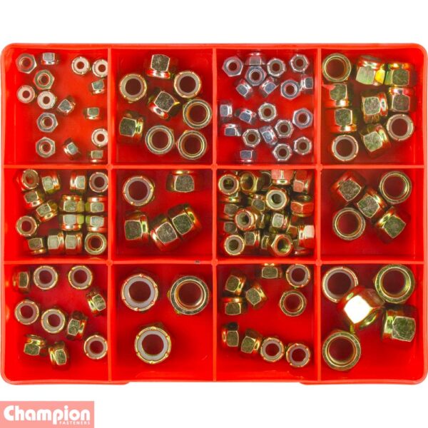 UNF/UNC Nylon Self Locking Nut Assortment - Image 2