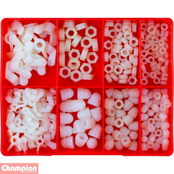 Nylon Wing, Dome & Hex Nuts Assortment - Image 2