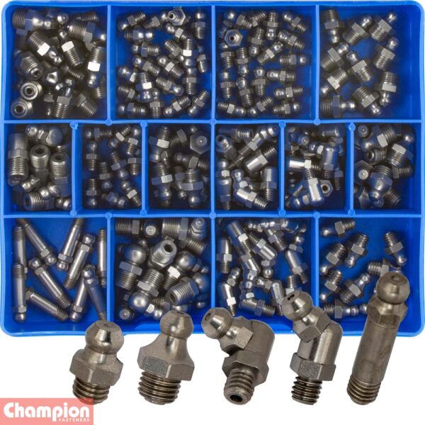 S/S Metric & Imperial Grease Nipple Assortment