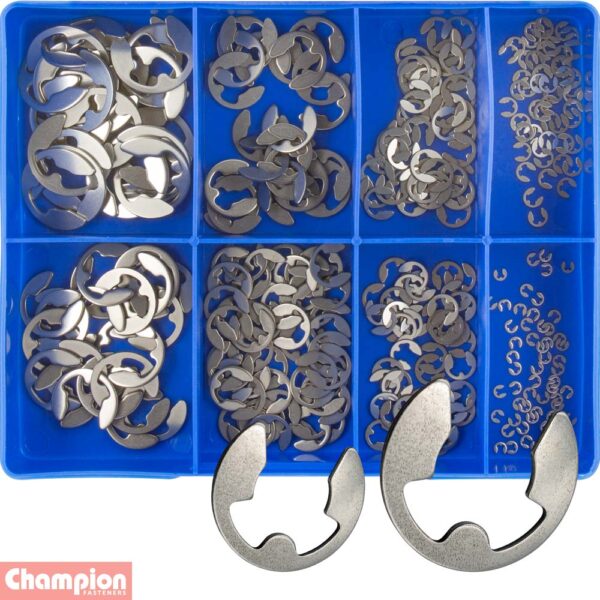 S/Steel Metric E-Clip Assortment