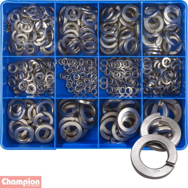 S/Steel Metric & Imperial Spring Washers Assortment