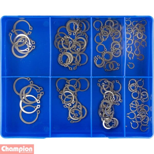 S/Steel Metric External Circlips Assortment - Image 2