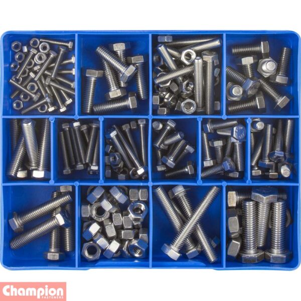 S/Steel Metric Set Screws & Nuts Assortment - Image 2