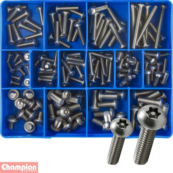 S/Steel TORX® Security Pan Metric Machine Screws Assortment