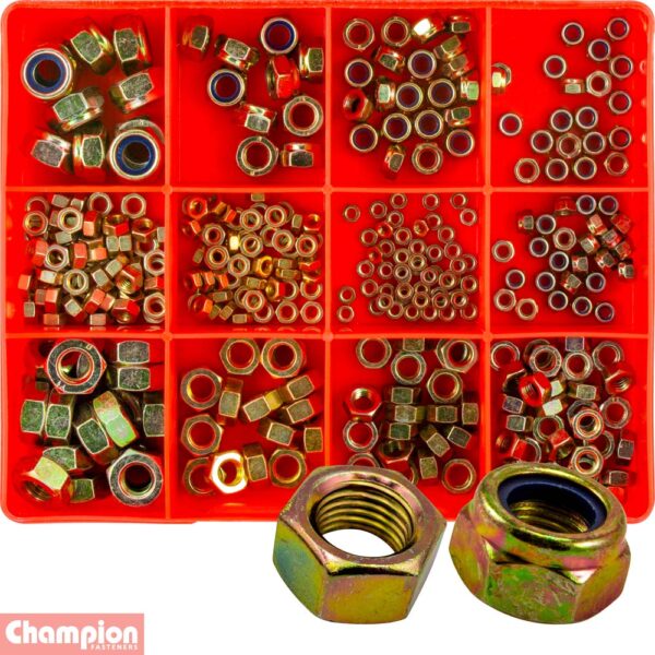 Metric Plain & Self-Locking Nuts Assortment