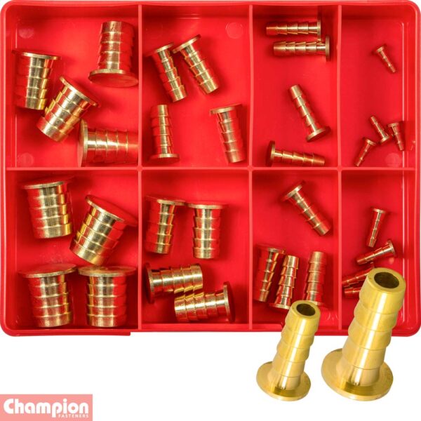 Brass Barbed Hose Plug Assortment