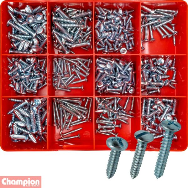 Combination Slotted Phillips Self-Tapping Screw Assortment