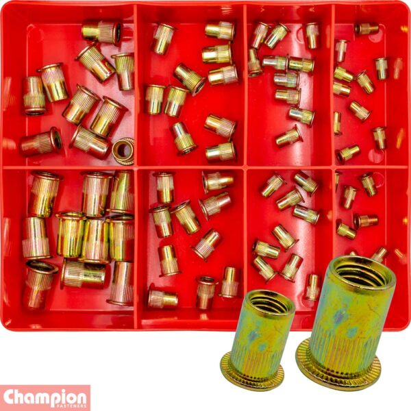 Steel Rivet Nut Insert Assortment